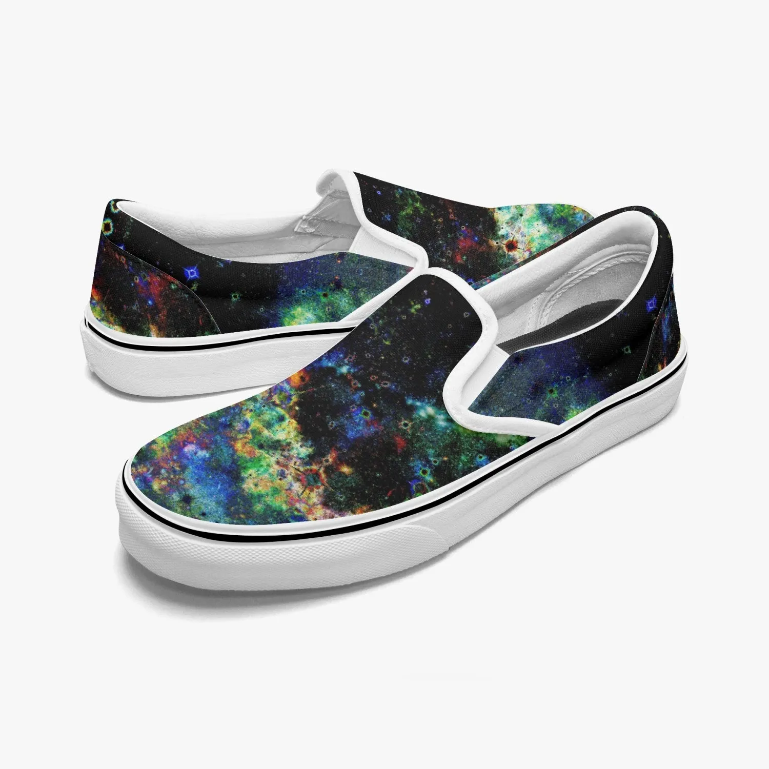 Apoc Split-Style Psychedelic Slip-On Shoes